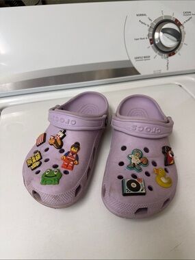 CROCS Lilac Classic Clog with Jibbitz Charms